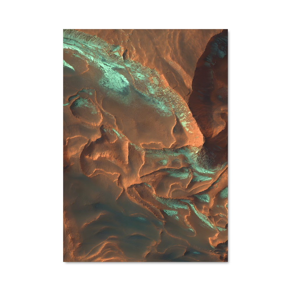 Poster fascinant surface de Mars
